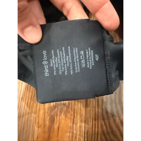 Thirdlove Black Unpadded Classic 24/7 Unlined Minimizer Bra Size 42F - Picture 5 of 5